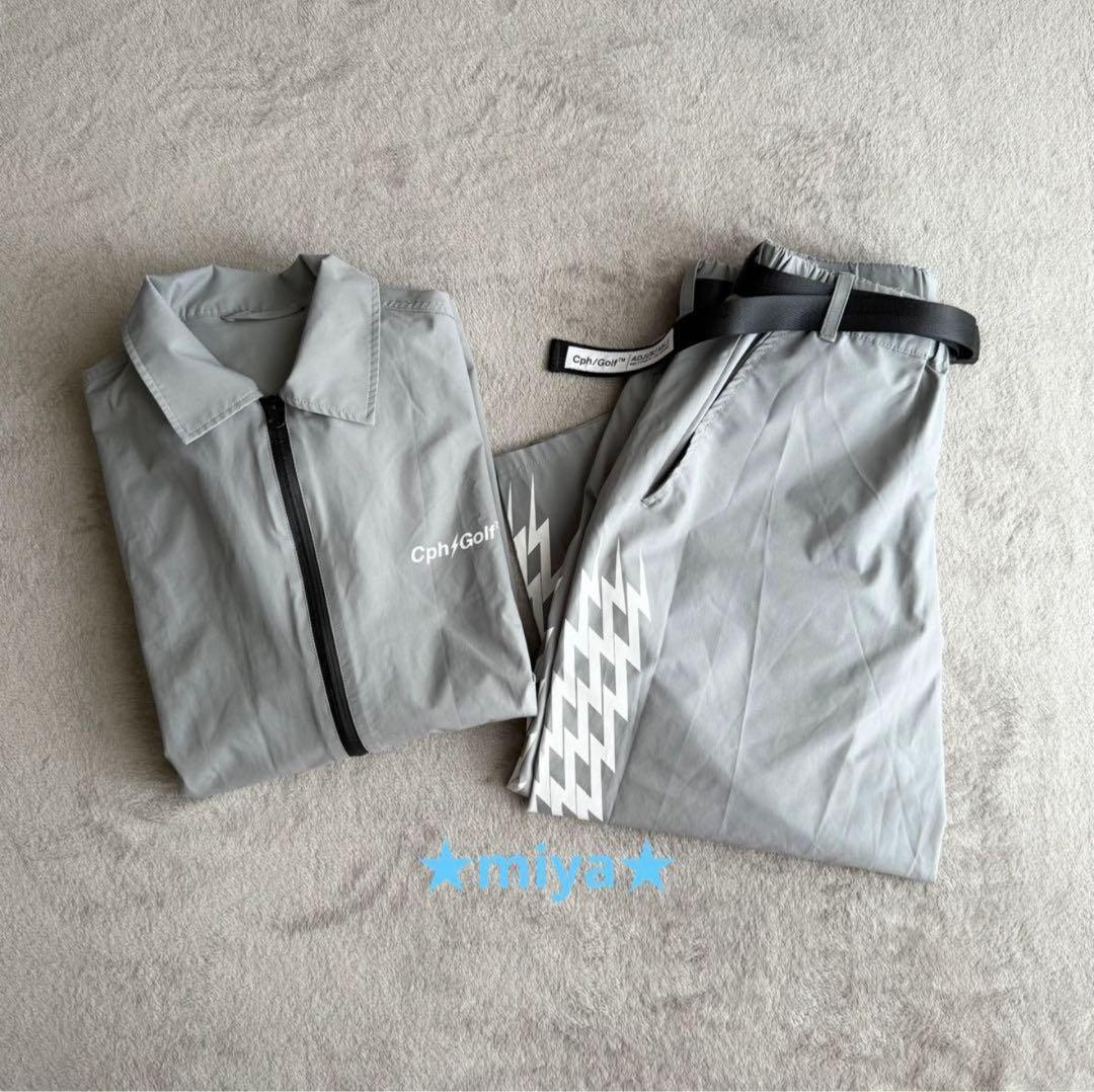【セットアップ】Cph/Golf THUNDER STRIPES グレー M