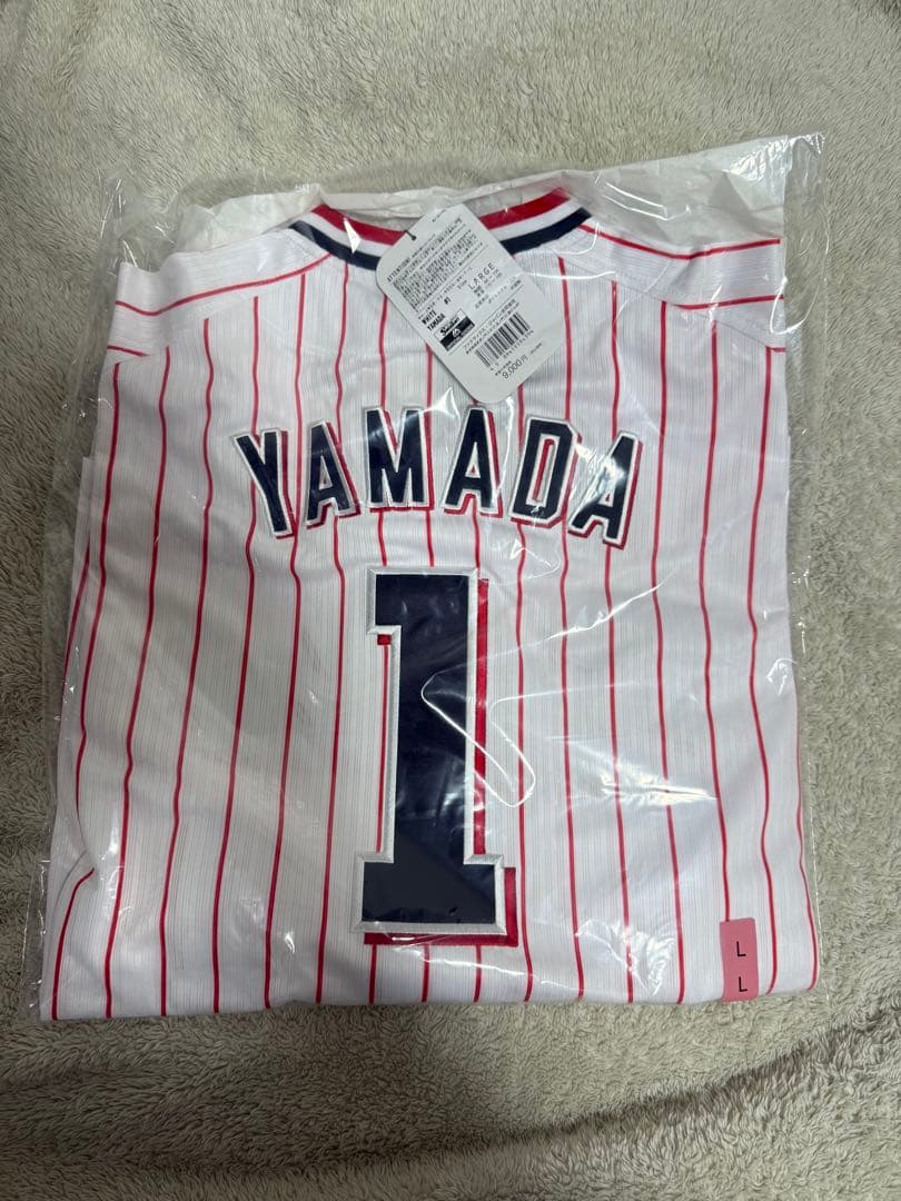 東京ヤクルトスワローズ　山田哲人選手レプリカユニフォーム　ホーム　Lサイズ