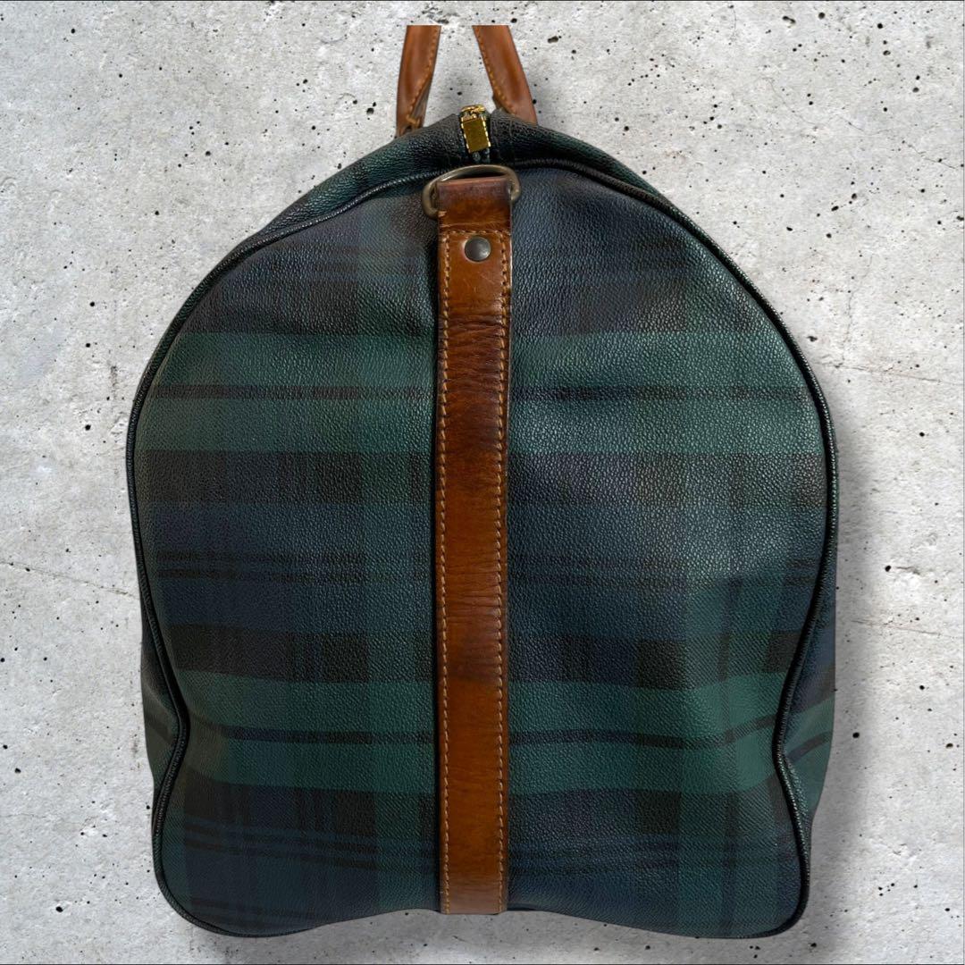 ポロラルフローレン 2way ボストンバッグ ショルダー チェック柄 PVC