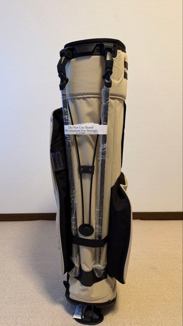 Jonesゴルフ　キャディバッグ　ベージュ　ロゴ刺繍付レア