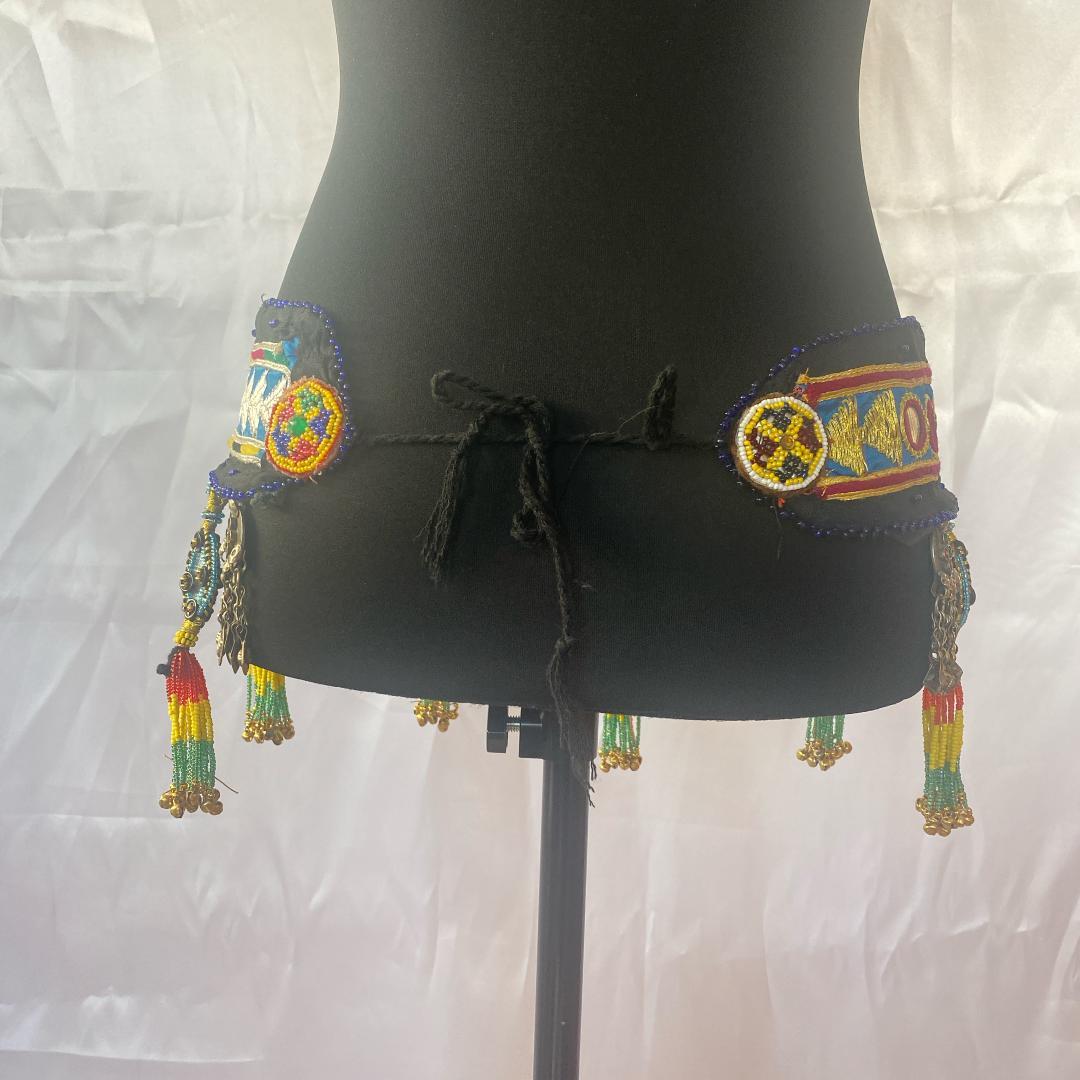 【一点もの】FCBDスタイル アフガンベルト 　ミラーワーク　クチ族