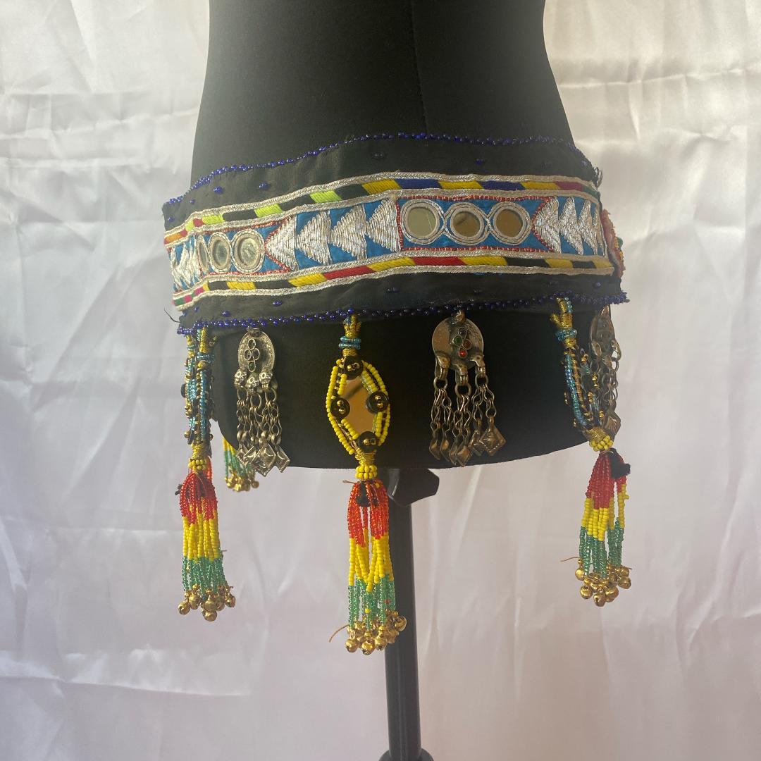 【一点もの】FCBDスタイル アフガンベルト 　ミラーワーク　クチ族