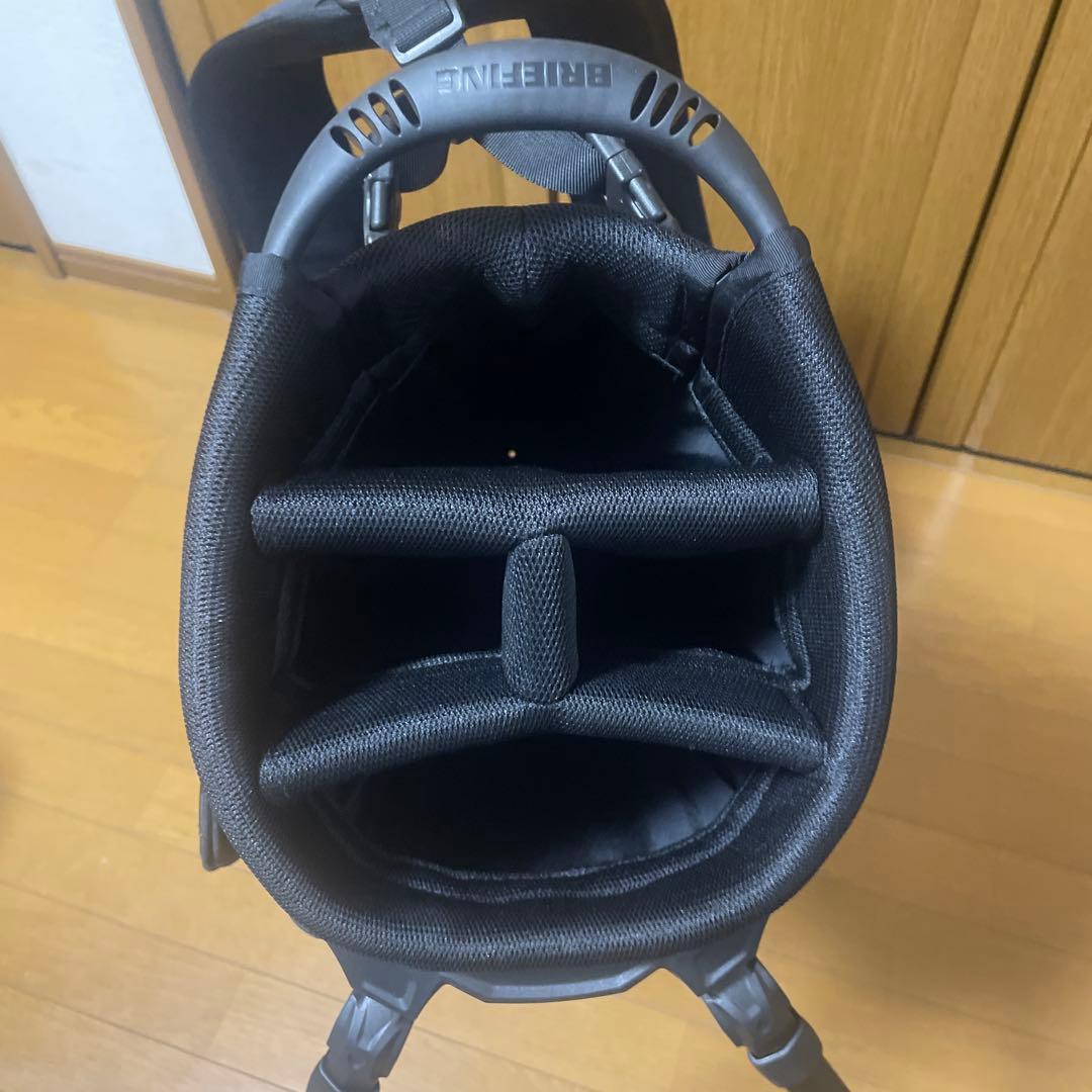 BRIEFING キャディバッグ ブラック/レッド