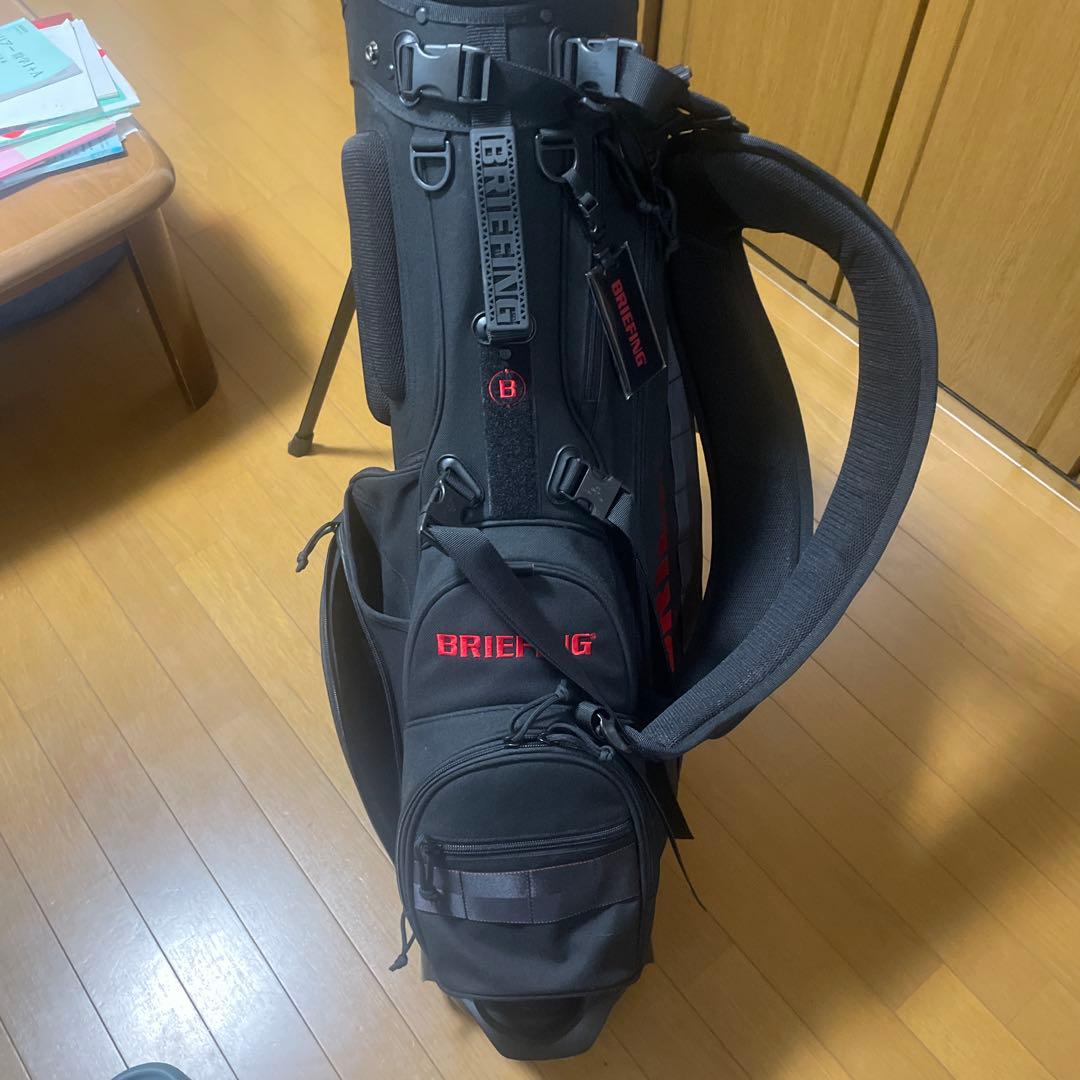 BRIEFING キャディバッグ ブラック/レッド