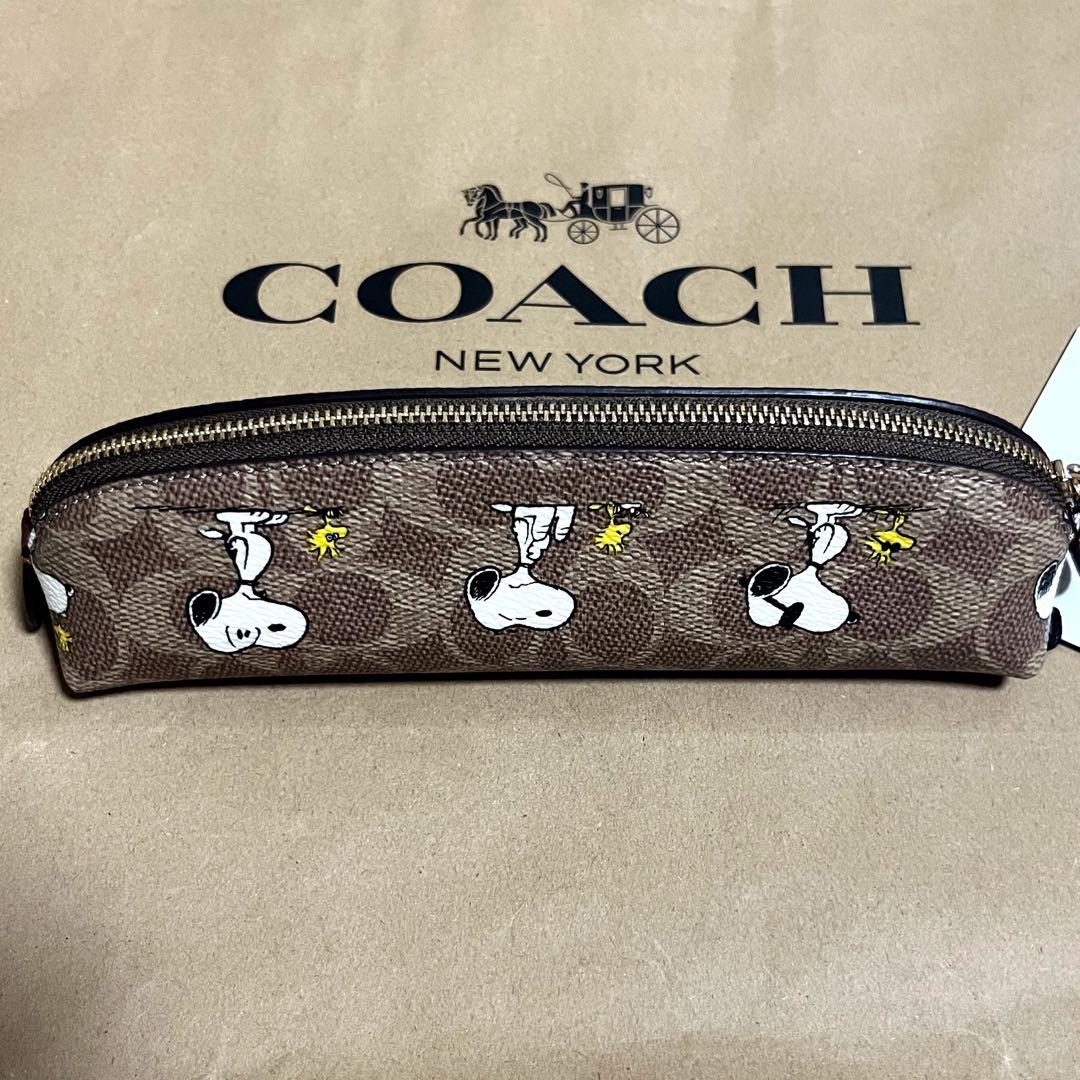 【新品未使用】COACH x PEANUTS スヌーピー コラボペンケース