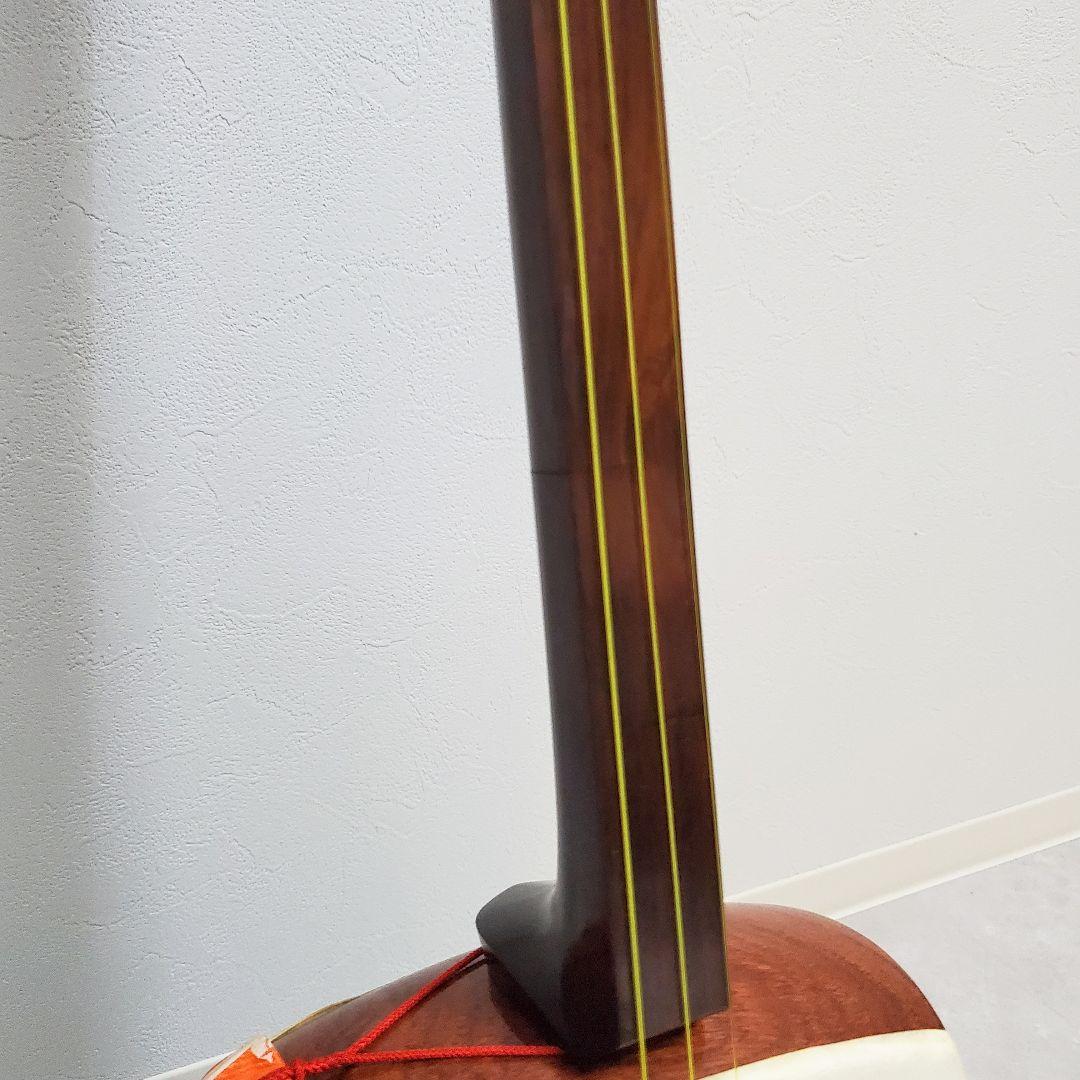 三味線 紅木 中棹 丸打胴 ハードケース 民謡 地唄