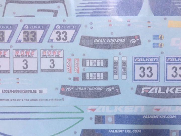 Nunu 1/24 ファルケン  M6 GT3 2017 ニュル24時間