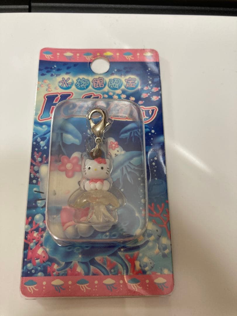 ご当地キティ　ファスナーマスコット　水族館　八丈島　いか