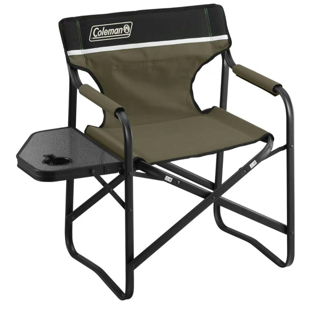 【送料無料】２脚 コールマン キャンプ椅子 サイドテーブル付き