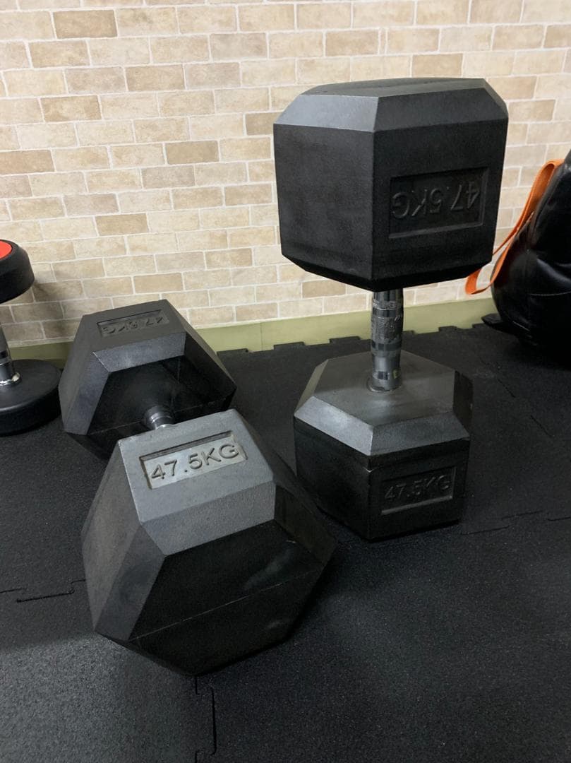 ラバー ヘックス ダンベル 45kg × 2個 セット