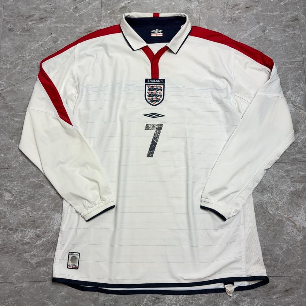 UMBRO イングランド代表 ユニフォーム ベッカム #7 L ゲームシャツ