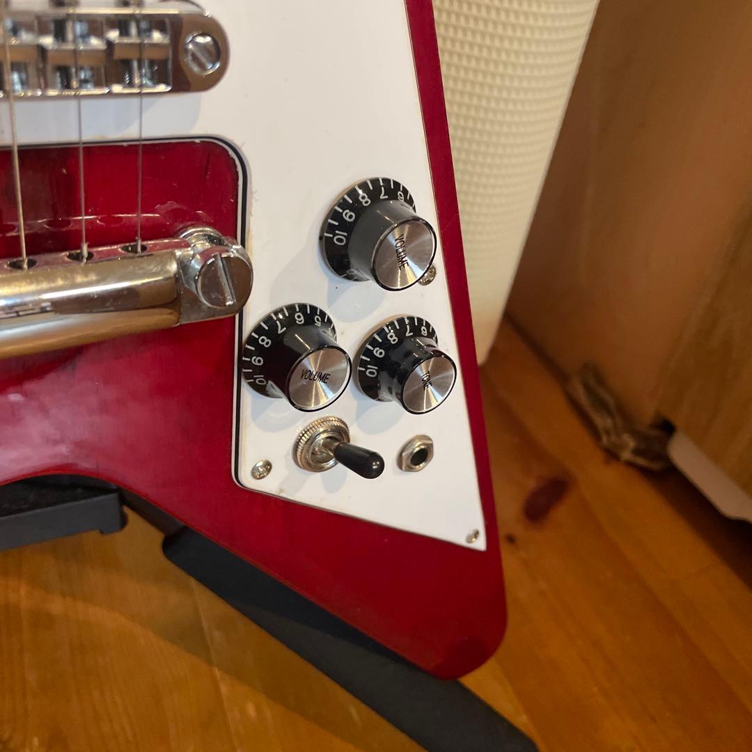 GrassRoots ミニエレキ　フライングV スピーカー内蔵