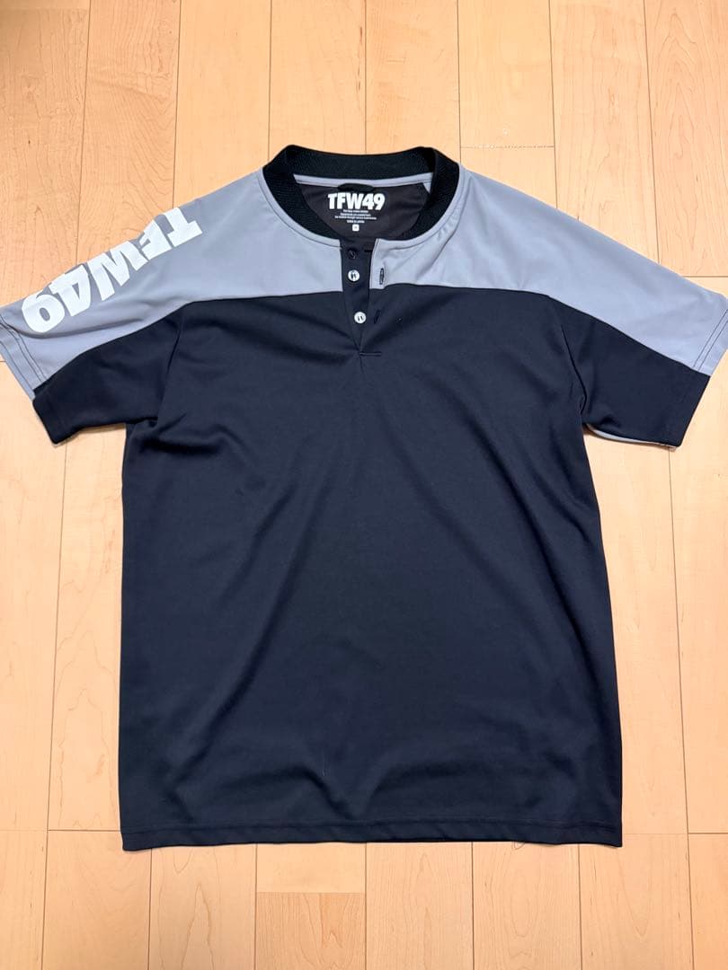 TFW49 ネイビー グレー ポロシャツ