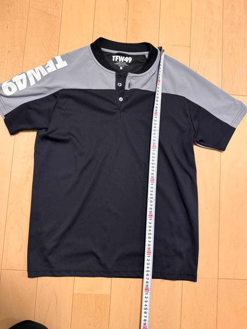 TFW49 ネイビー グレー ポロシャツ