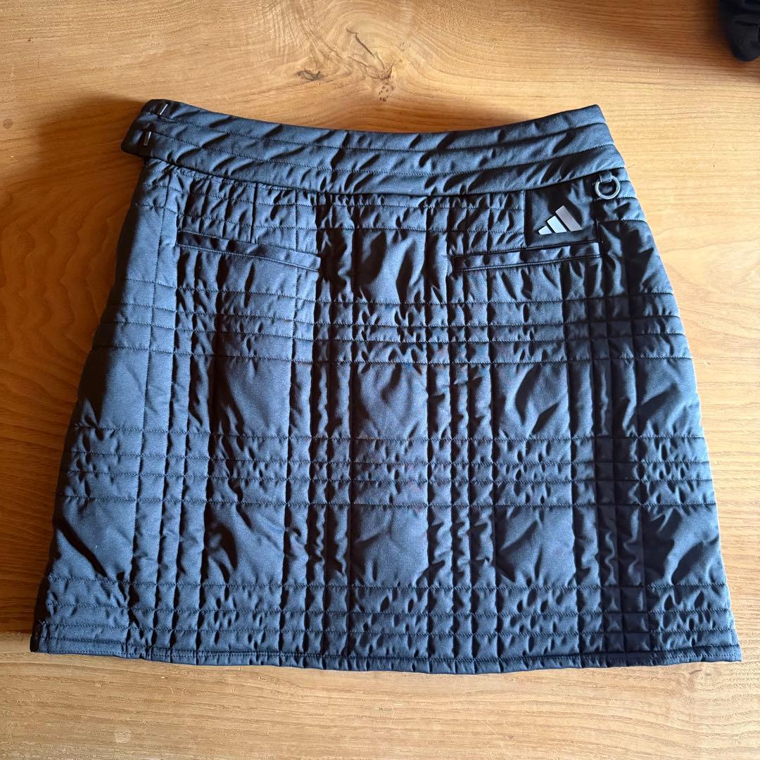 adidas ゴルフ キルティングスカート 黒XL