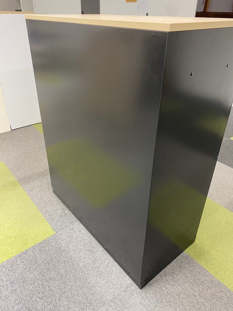 本日販売終了 内田洋行 パーソナルロッカー ブラック　天板付 メールボックス