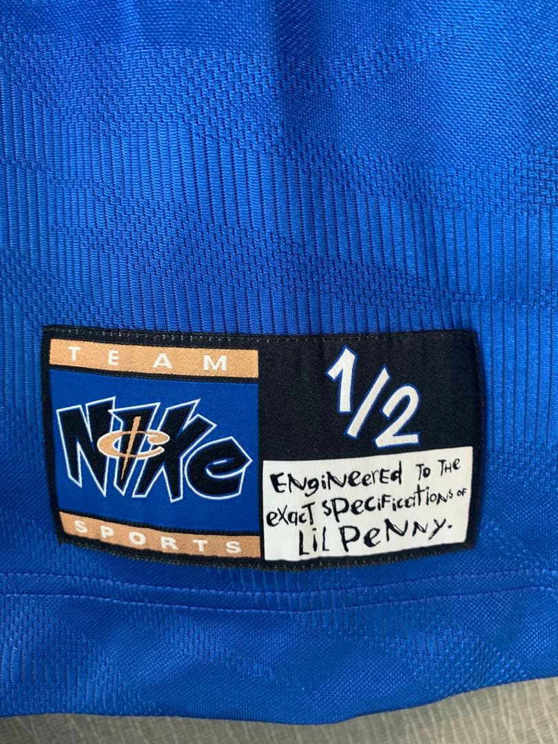 NIKE Penny 1/2 セントバスケットボールジャージブルー DA5991