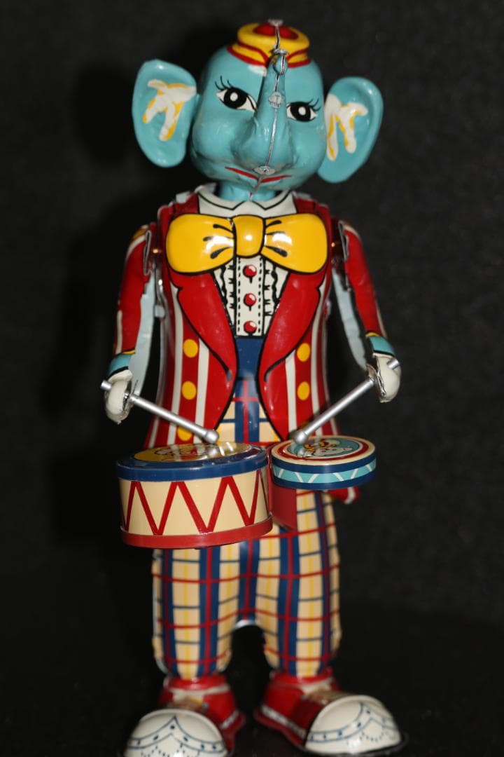 T.K TOYS　ブリキ　ゾウノタイコタタキ　サンタクロース　ニュースドッグ