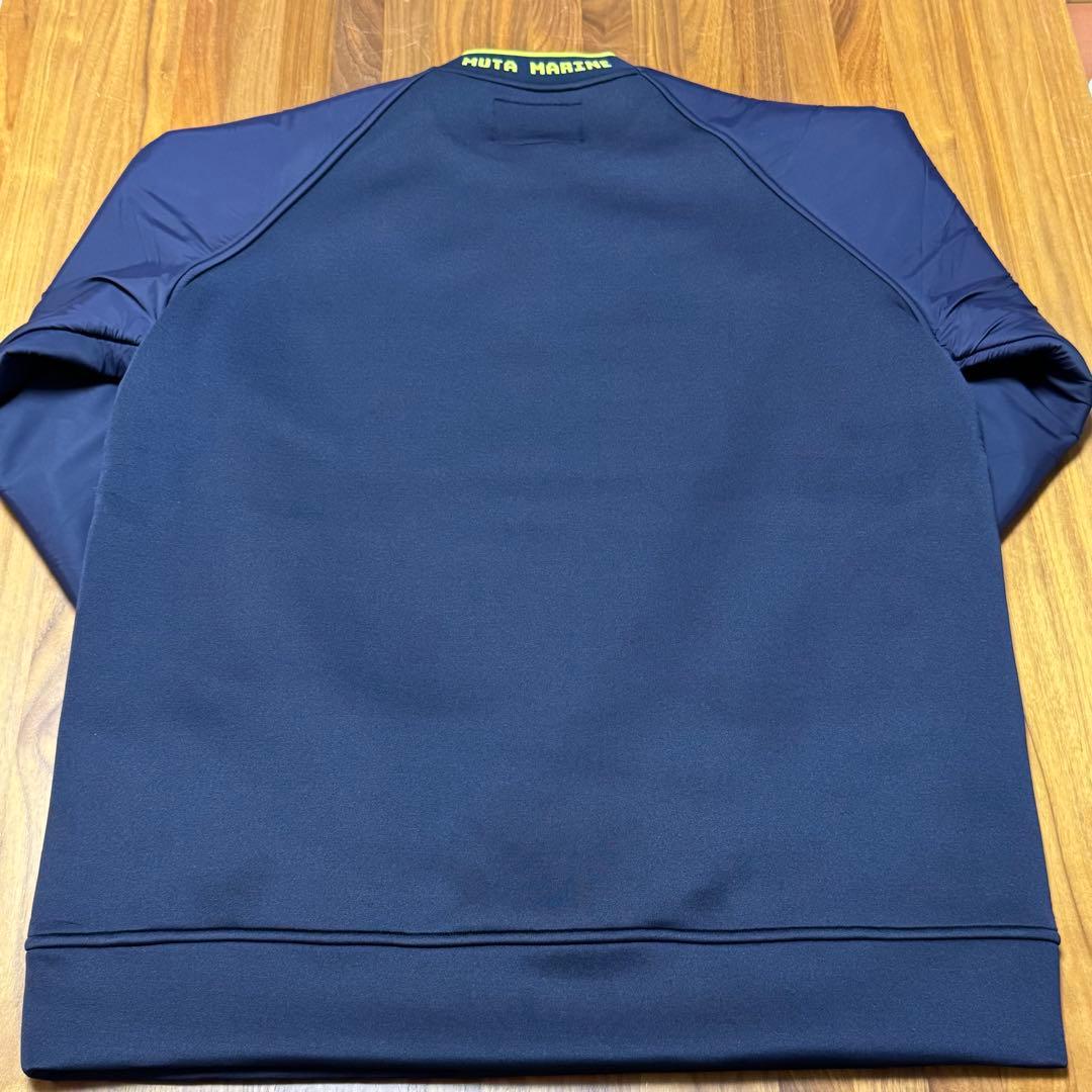 muta MARINE ボンディング切替 クルーネックプルオーバー ネイビー