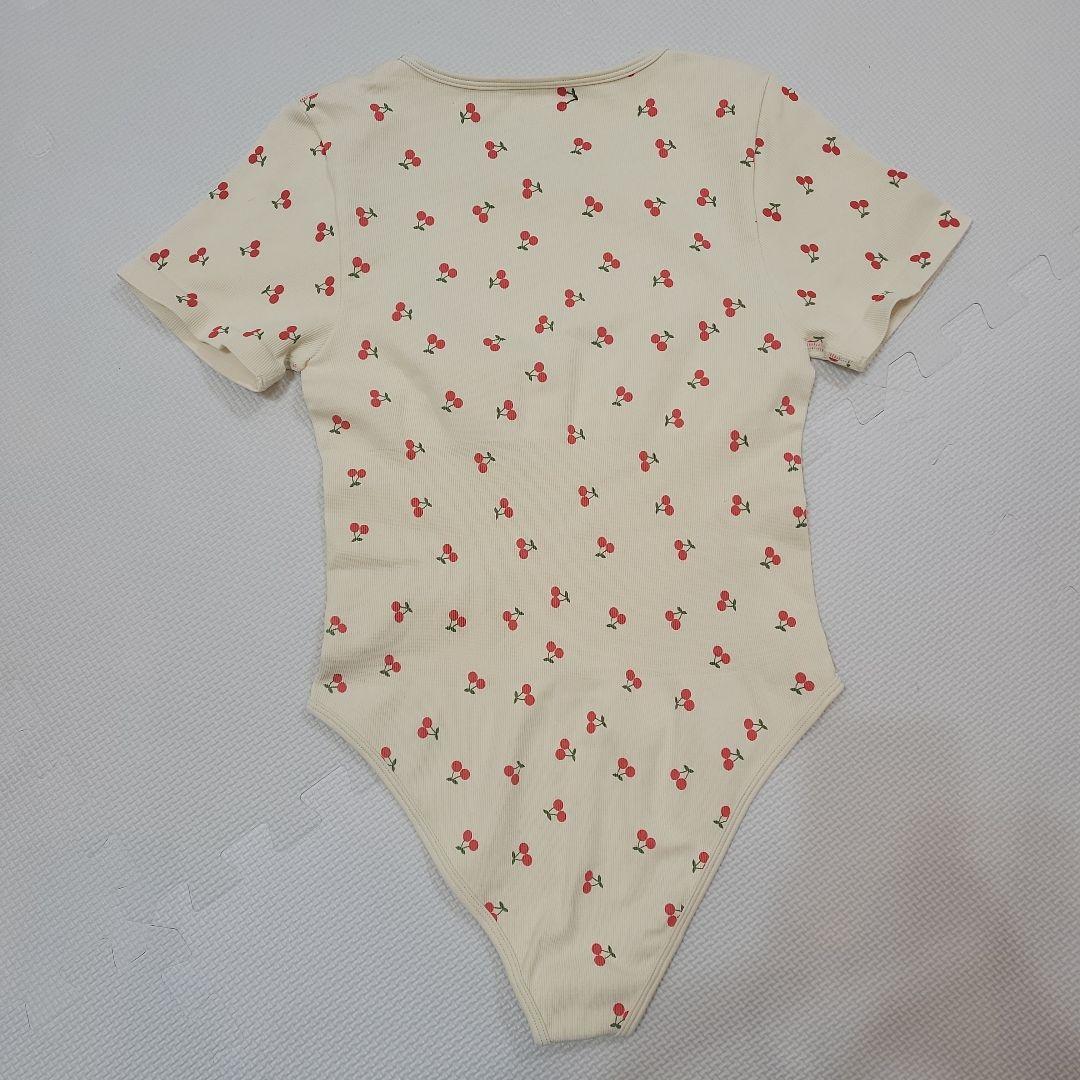 alo yoga チェリー柄 ボディスーツ M