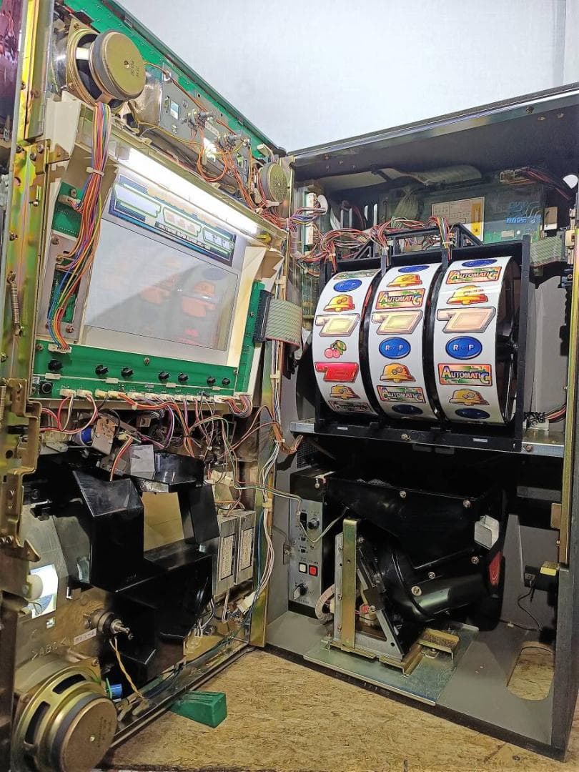 【パチスロ実機】ベルコ★オートマティック【不要機付】４号機・レア・人気台