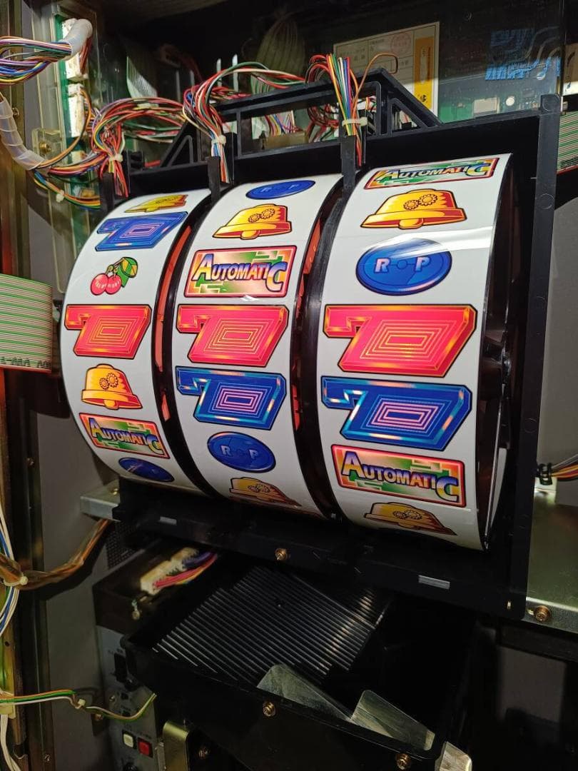 【パチスロ実機】ベルコ★オートマティック【不要機付】４号機・レア・人気台