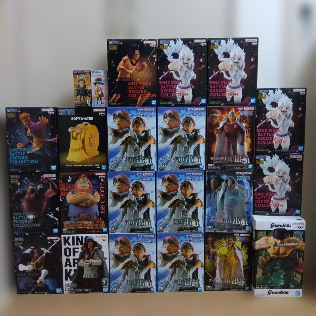 ワンピース　フィギュア　まとめ売り　23点　出航　グランディスタ　ソフビ　他