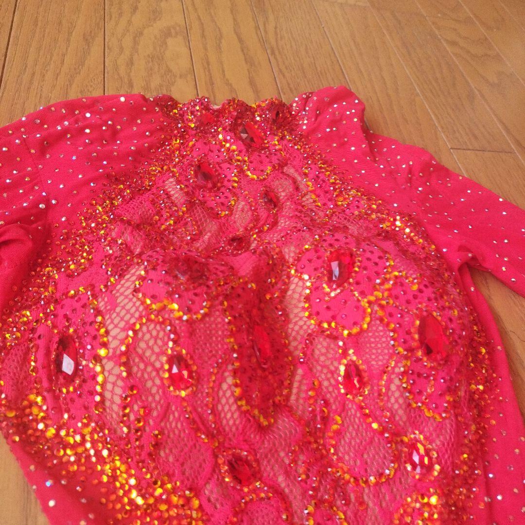 社交ダンス　ドレス赤