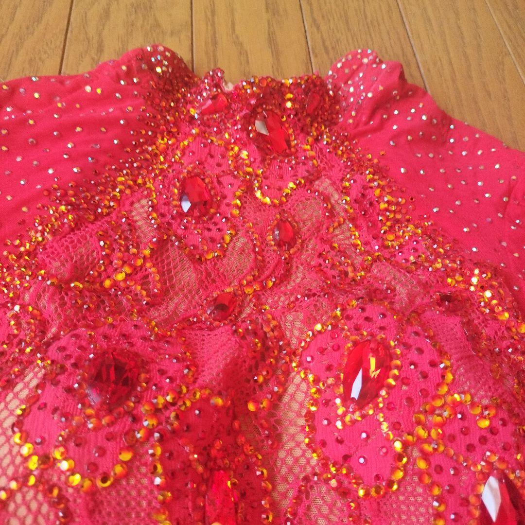 社交ダンス　ドレス赤