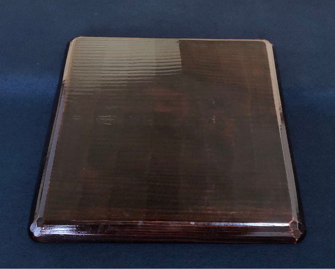 《R》伝統工芸 讃岐彫 四方膳5客 讃岐盆 銘々膳 刳抜　260205く5