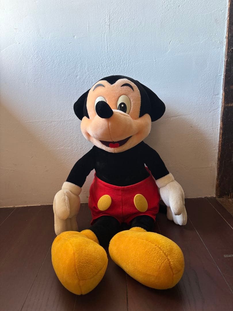 tokyo disney land 公式　ミッキーマウス　ぬいぐるみ　日本製