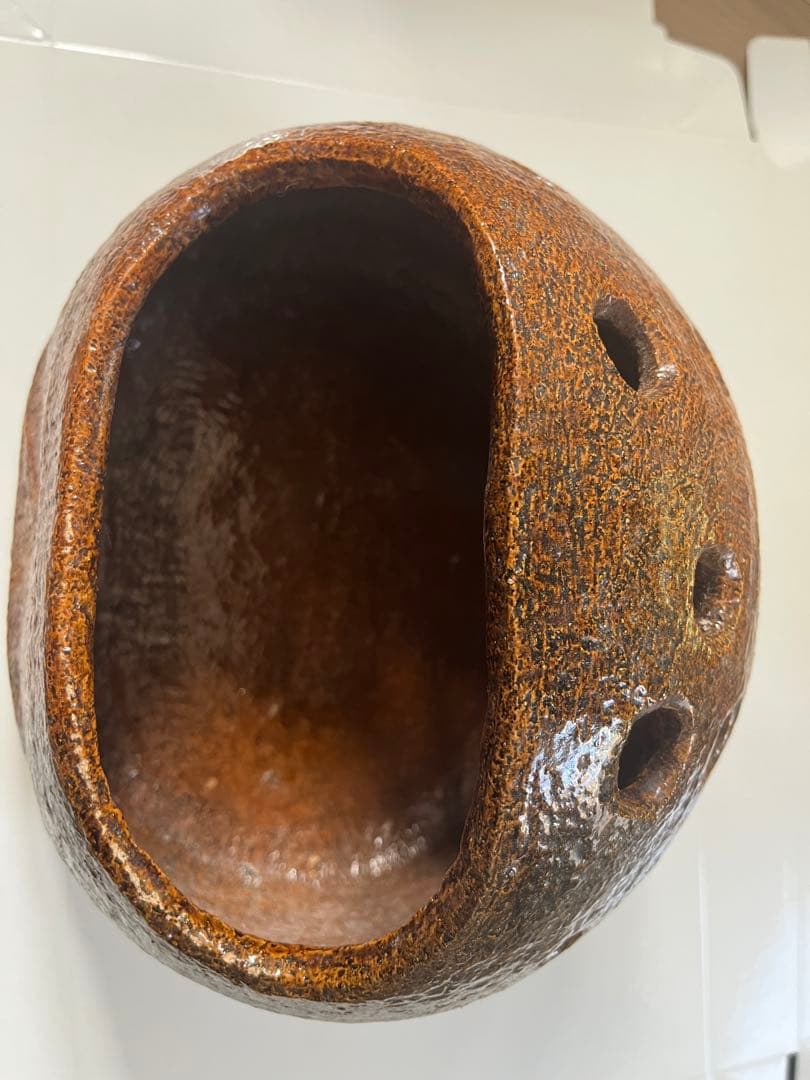 大樋焼　火鉢か茶道具