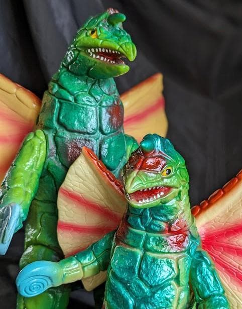 ジャイアント＆スタンダード・ドラコ（ブルマァク復刻）ソフビフィギュア２体セット