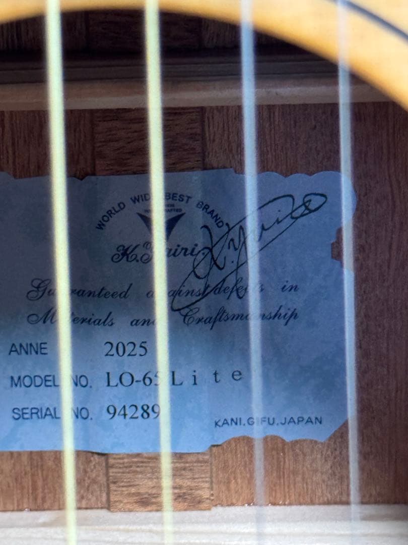 K.Yairi ケーヤイリ LO-65 Lite 国産 アコースティックギター