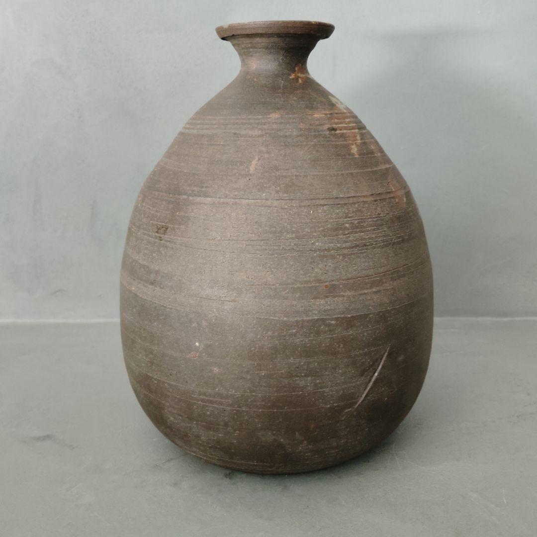 古備前 窯変 徳利 共箱 共布付 花瓶 花入