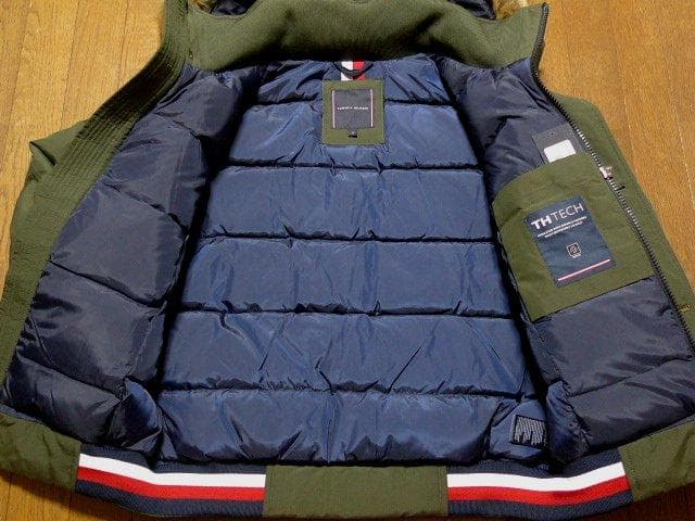 XL日本サイズ位トミーヒルフィガーUSA限定極暖3WAY本物羽毛ダウンジャケット