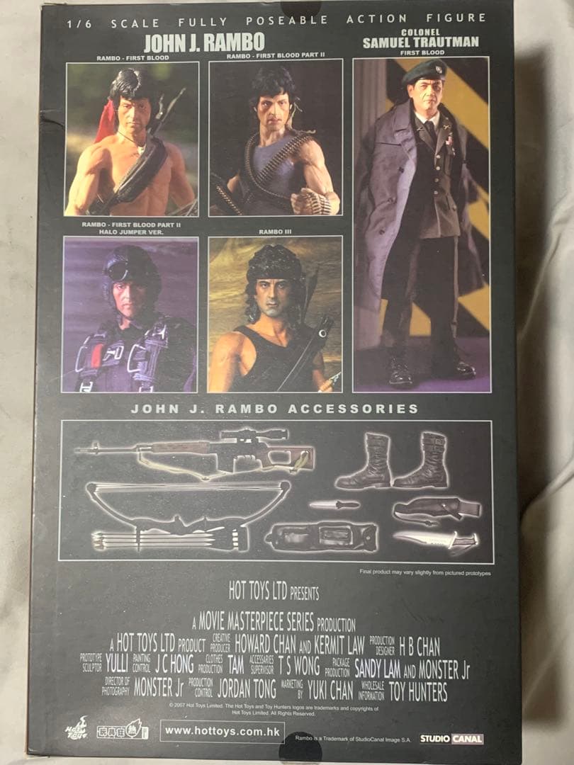 ホットトイズ1/6ランボーⅢフィギュア　シルベスタースタローン