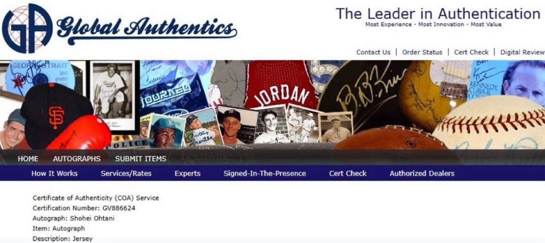 大谷翔平 エンゼルス時代 初期型直筆サインジャージ・ユニフォーム/イチロー