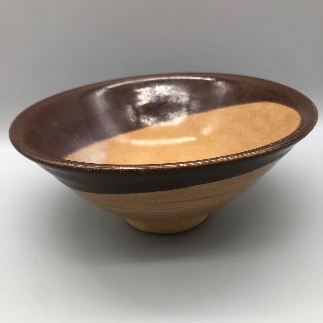 新品未使用木箱入り芸術保存指定作家大江文象御深井平茶盌 水月お茶碗骨董品