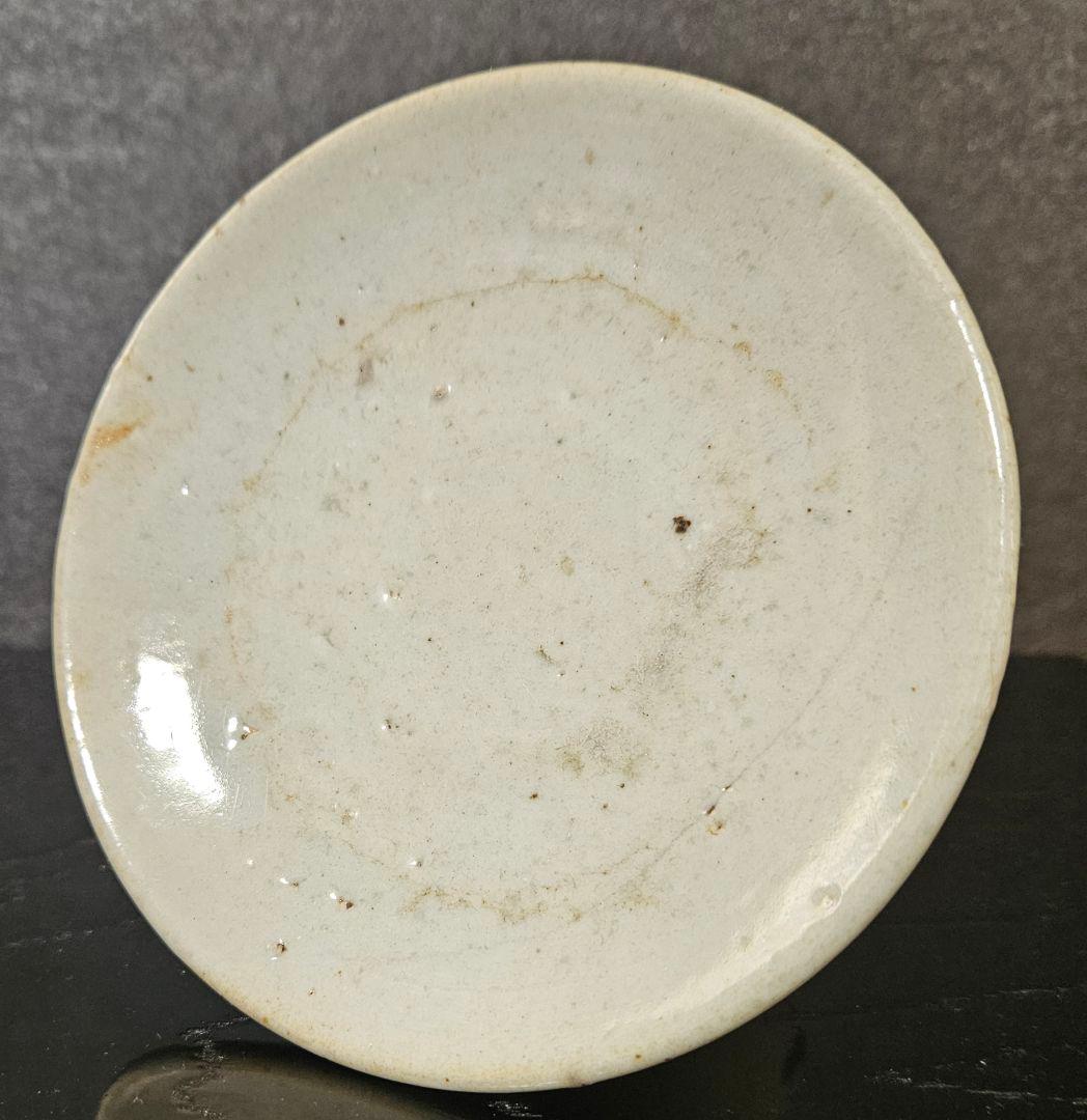 朝鮮古美術　朝鮮古陶磁器　古玩　李朝白磁　堅手　高付皿　台皿　祭器　仏教美術