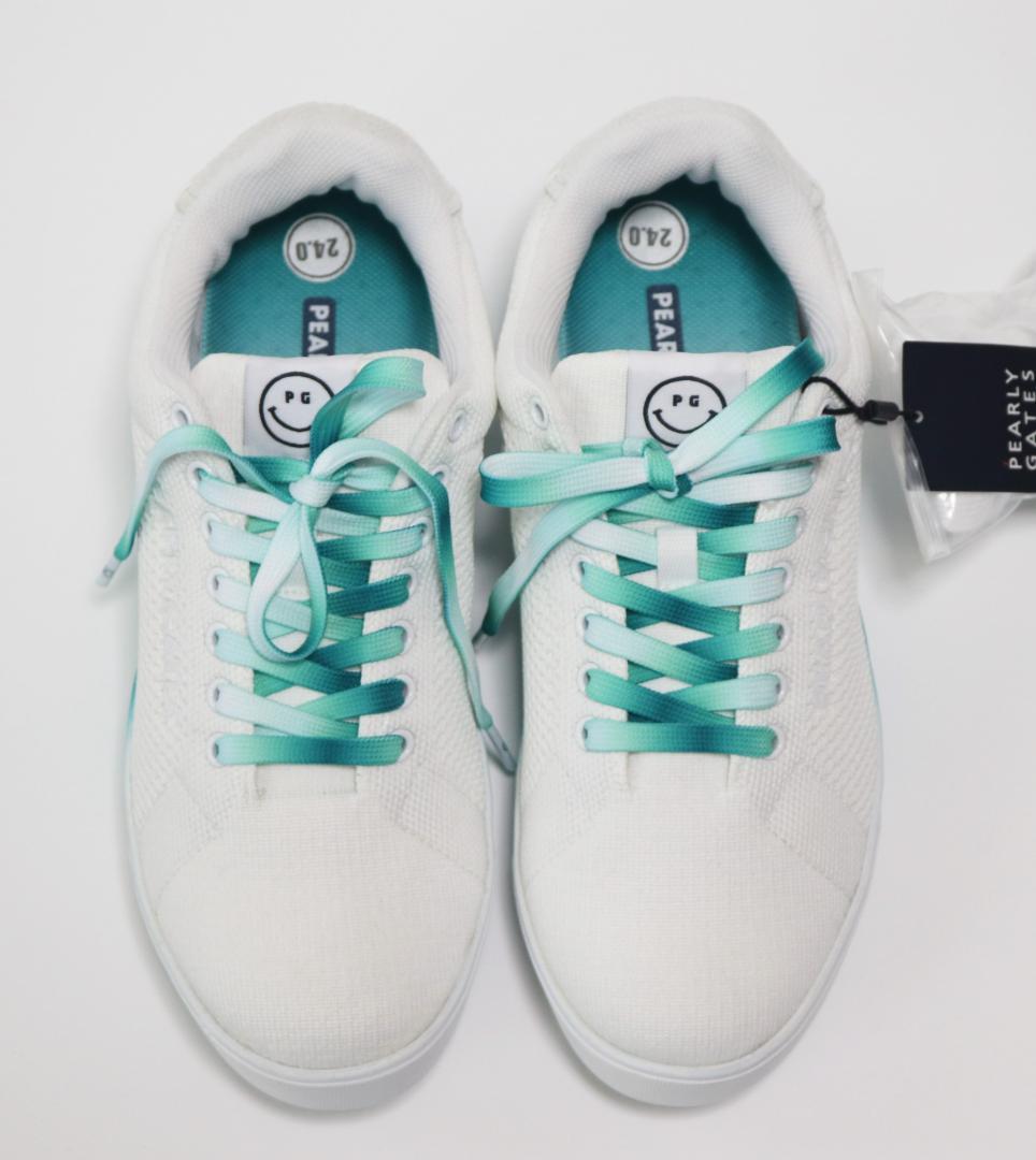 新品【パーリーゲイツ】スマイル グラデーション ゴルシューズ 25cm