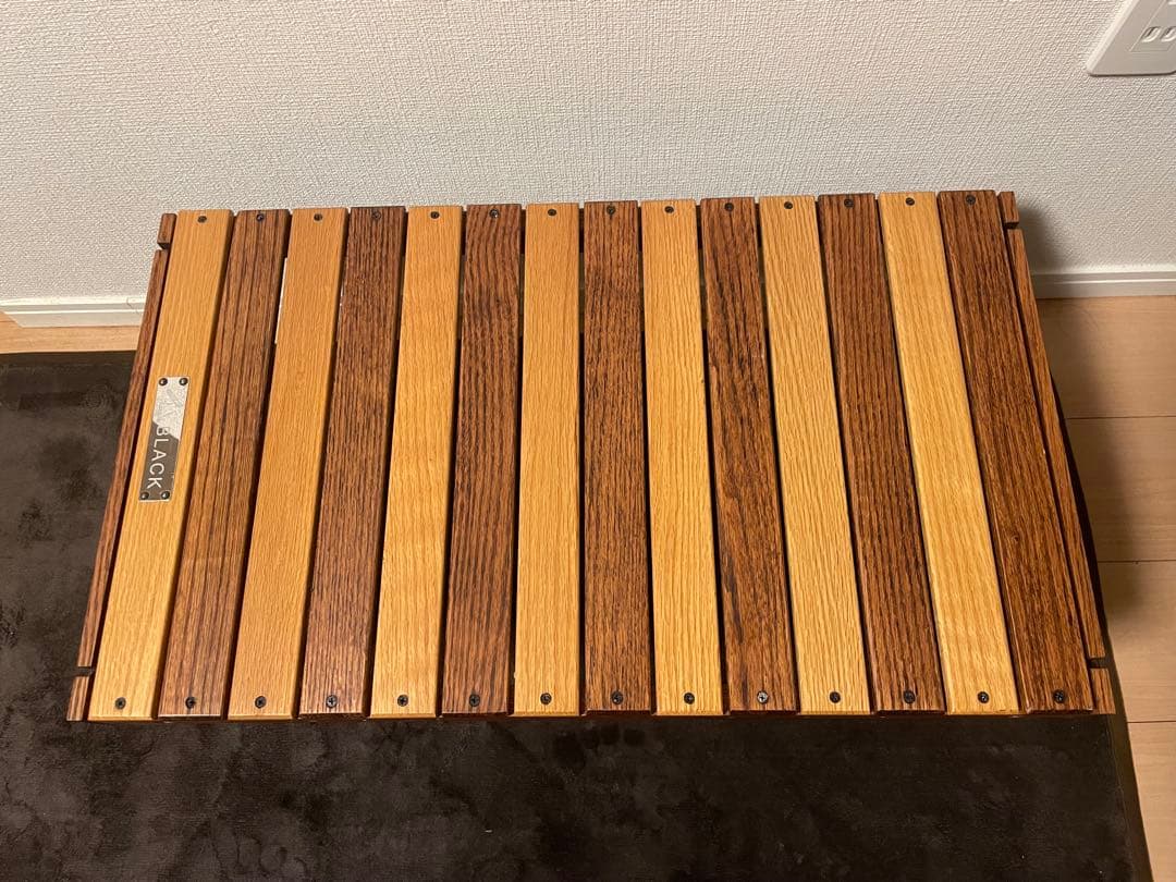 ハレテーブル　アイアンプレート２枚　収納付き