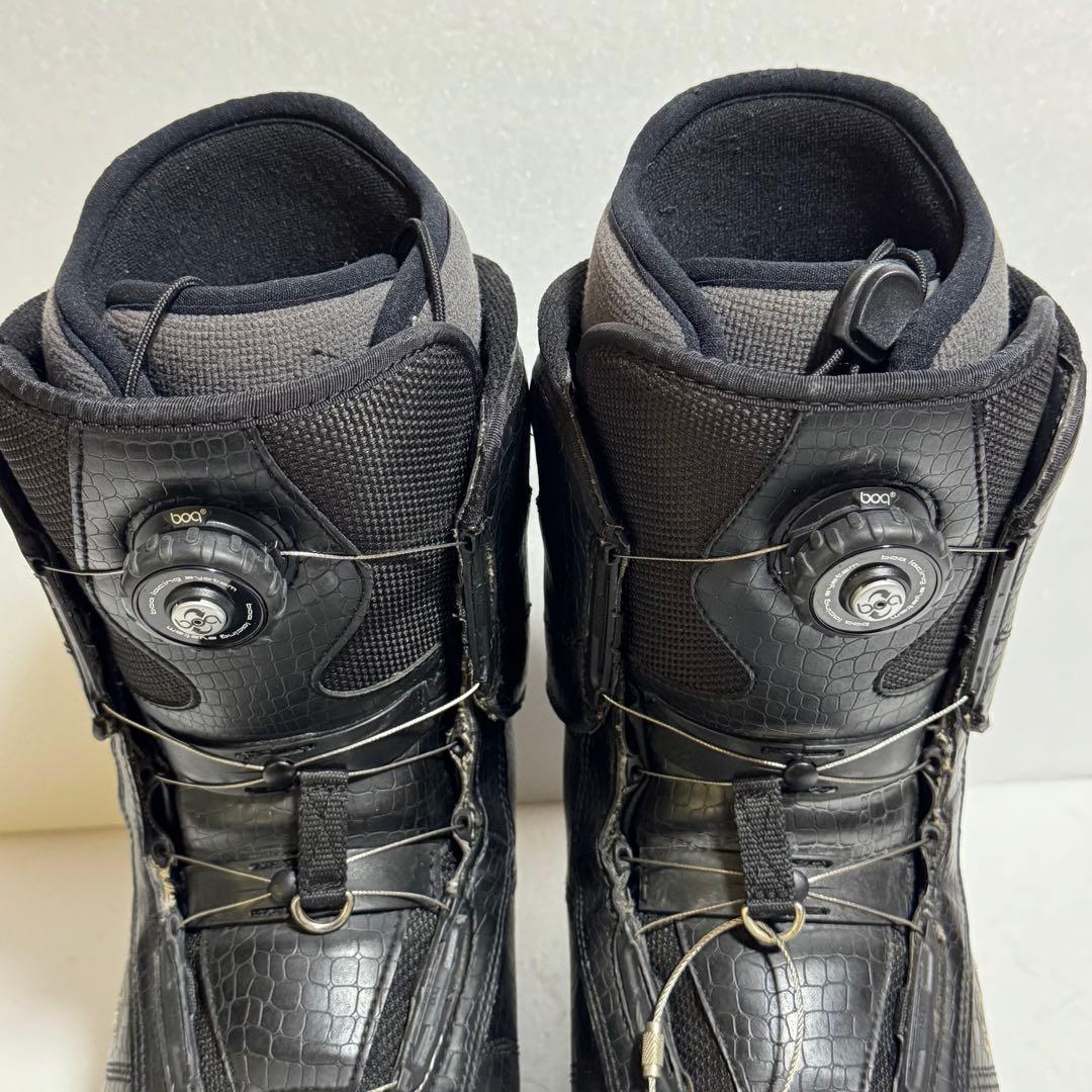 26cm Blackproスノーボードブーツ 男性用ブラック黒色BoAダイヤル式