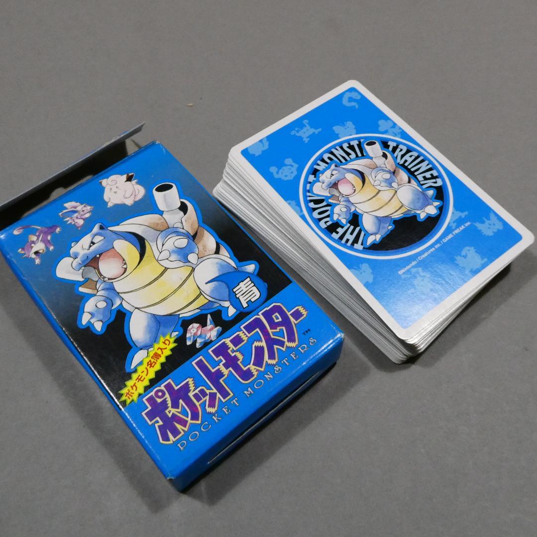 ポケットモンスター トランプ（青）初代◆54枚揃＋遊び方説明書 ポケモン名簿付き