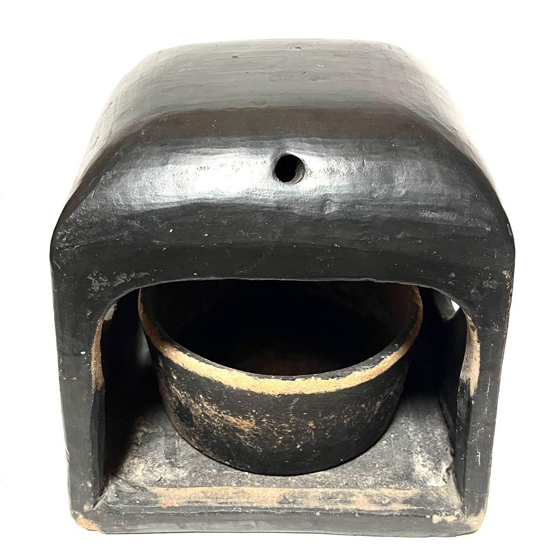 ■時代物・希少■あんか・行火・猫火鉢・置きこたつ・レトロ・古道具・古民具・瓦土製