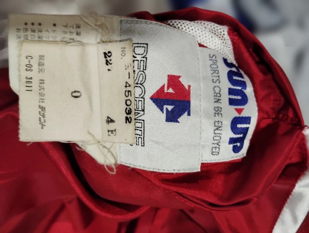 狼*様 ヤクルトスワローズ　実使用グランドコート　サイズO　DESCENTE