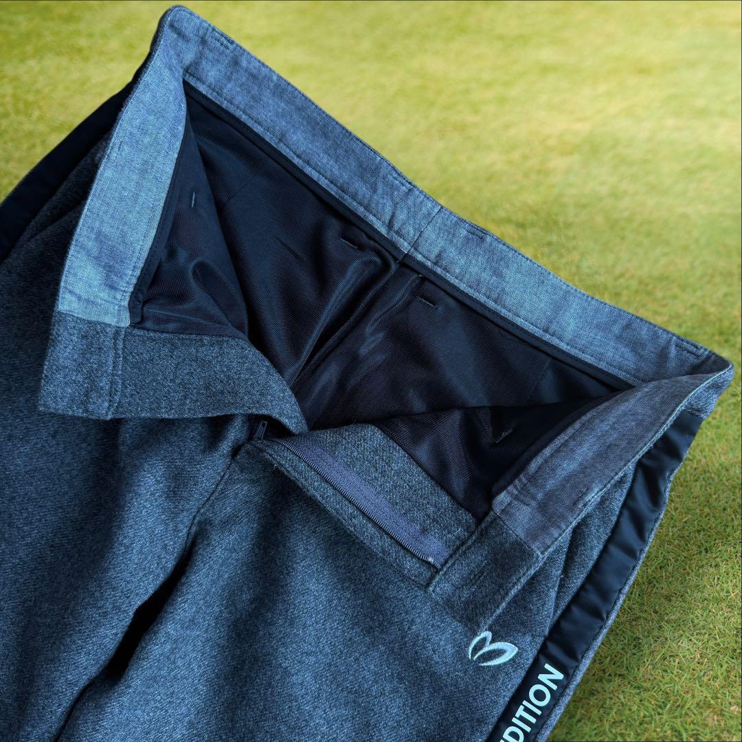 ウール素材　マスターバニー　パンツ　4 M〜L相当　グレー　起毛　秋冬ゴルフ