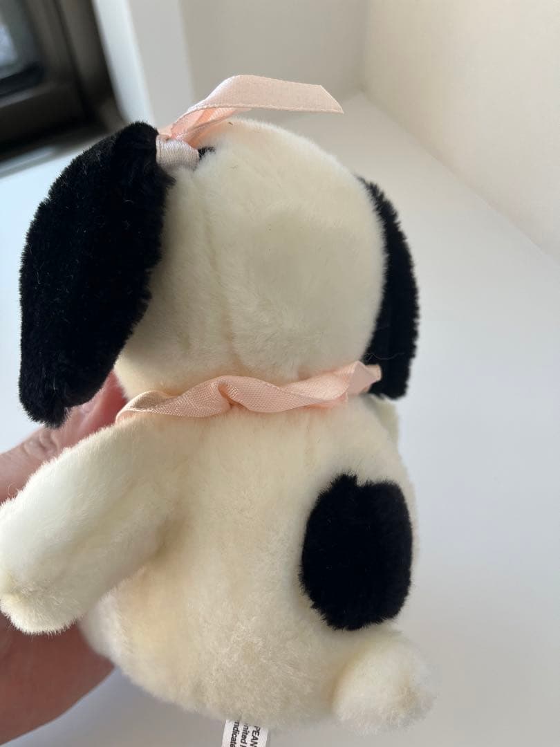 スヌーピー　ベルちゃん　ぬいぐるみ　ピンク　リボン　ピーナッツ　平成レトロ　レア