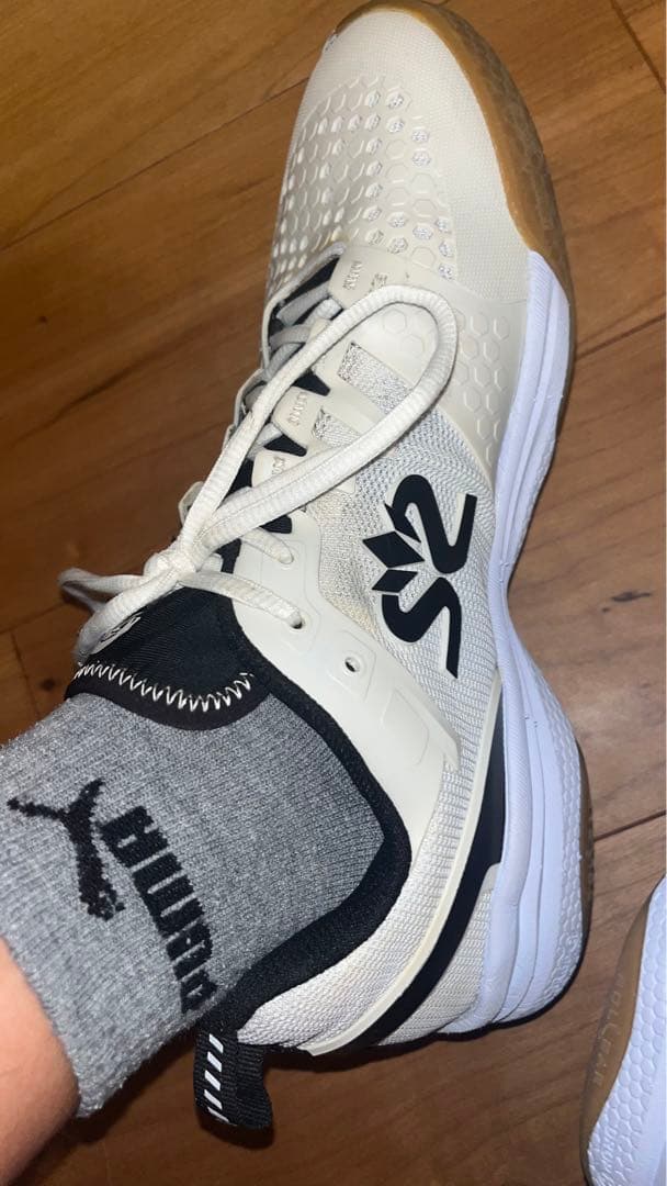 Salming KODIA ホワイト/ブラック バレーボールシューズ