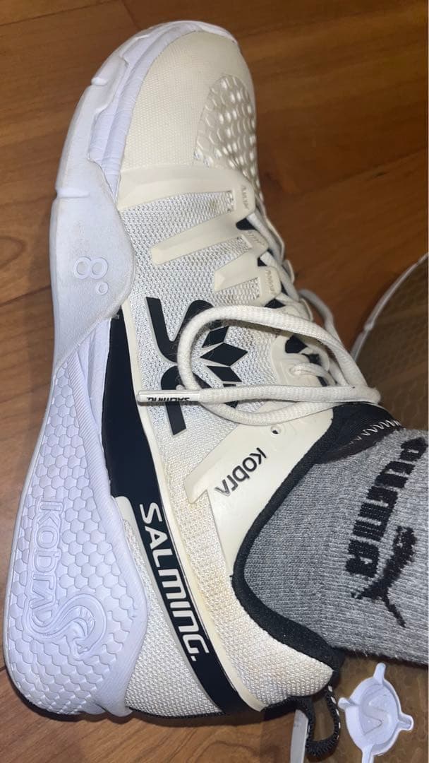 Salming KODIA ホワイト/ブラック バレーボールシューズ